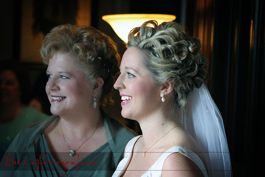 Bride and her mother looking radiant