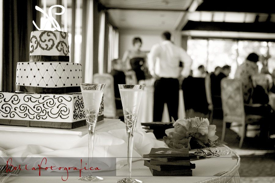 wedding reception cake table