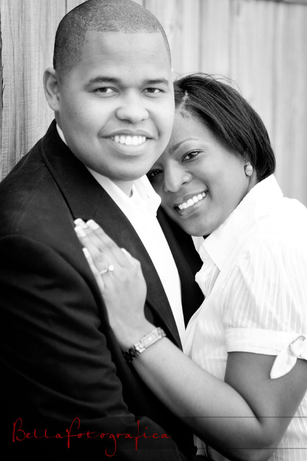 black and white engagement images