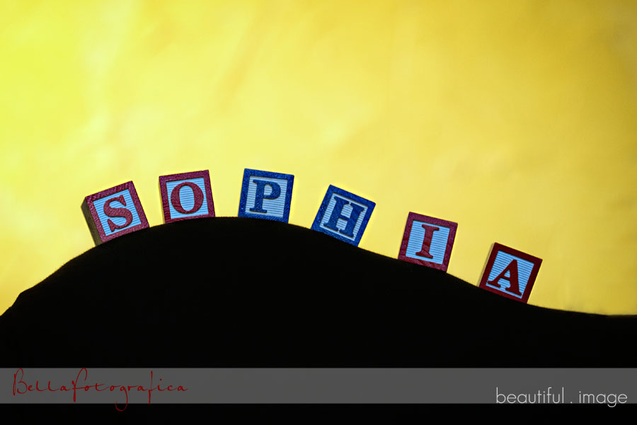 sophias name in blocks