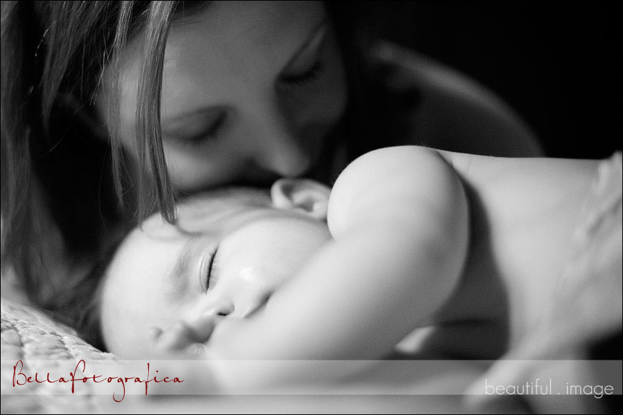 mother and baby black and white photo beaumont texas