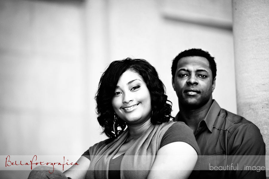 black and white Engagement Photos