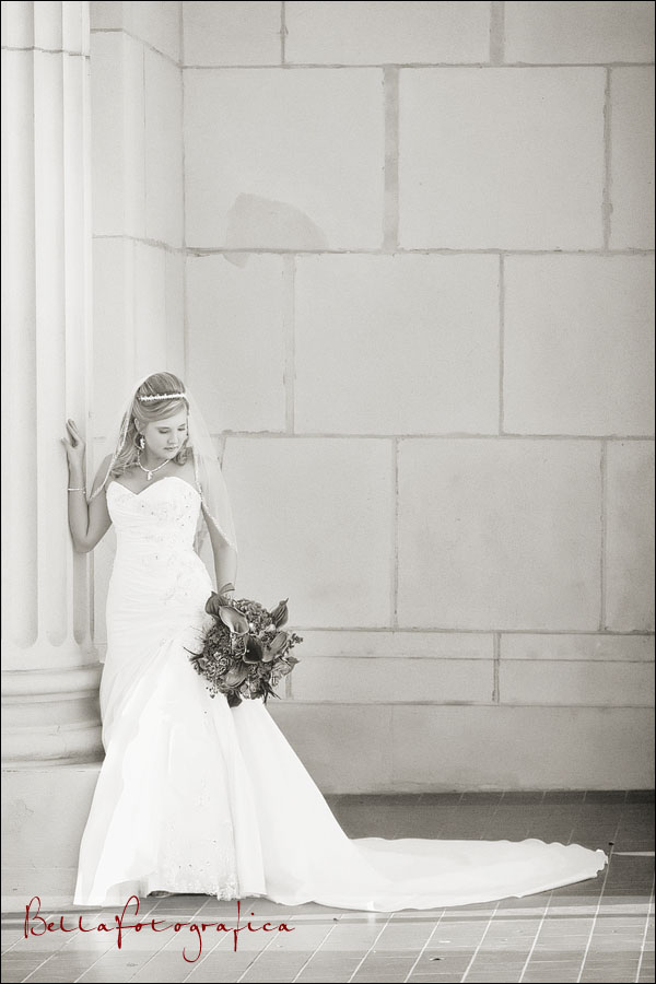 black and white bridal images