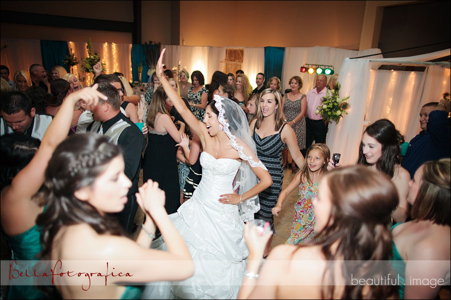 bride dancing in the wedding reception