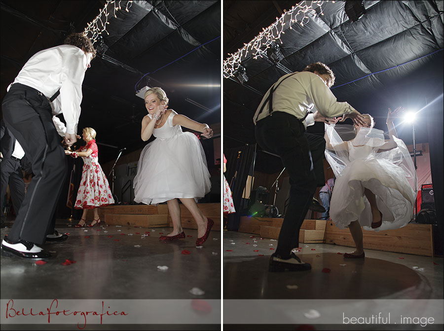 bride dancing to thriller