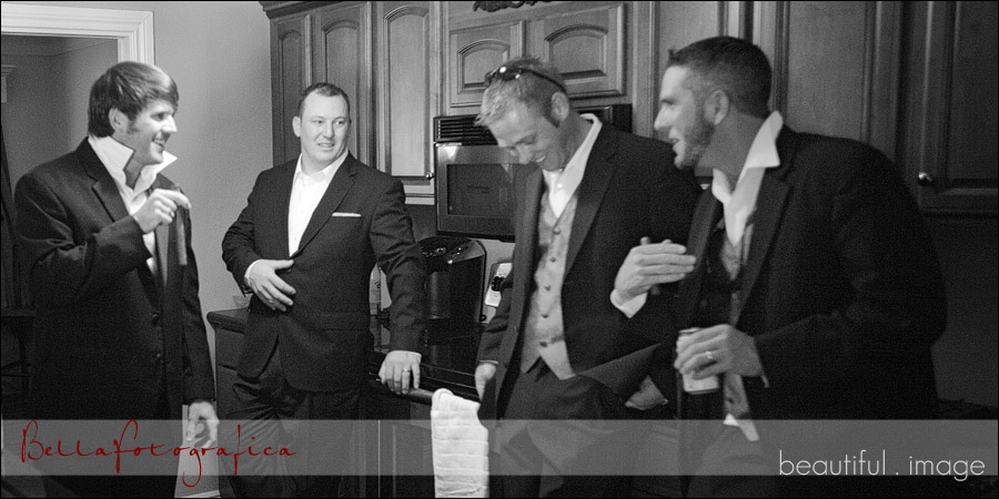 groom getting ready with his best men