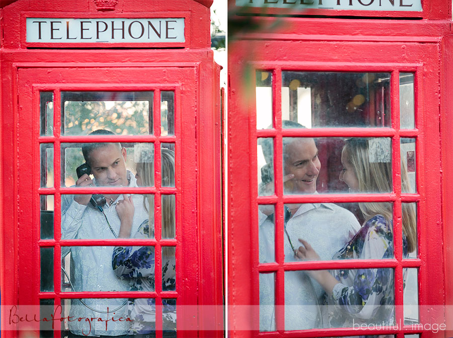 photos in a telephone booth