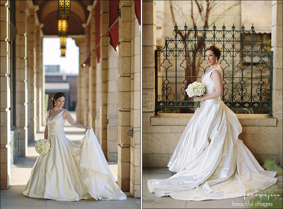 bridal portraits near the mildred building Beaumont Texas